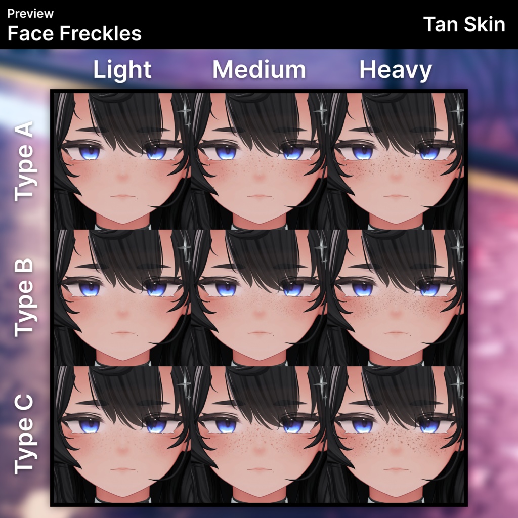 「ウルキ・Uruki」そばかす / Freckles (Face & Body)