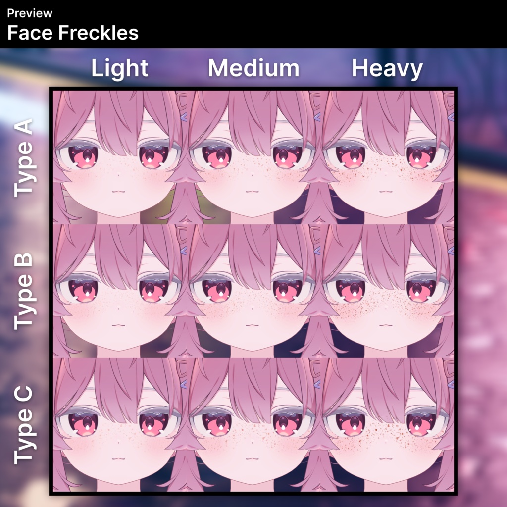 「プラム・Plum」そばかす / Freckles (Face & Body)