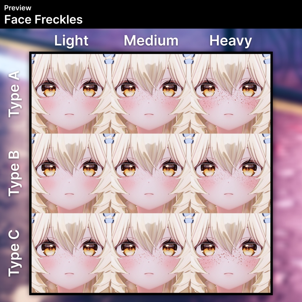 「まよ・Mayo」そばかす / Freckles (Face & Body)