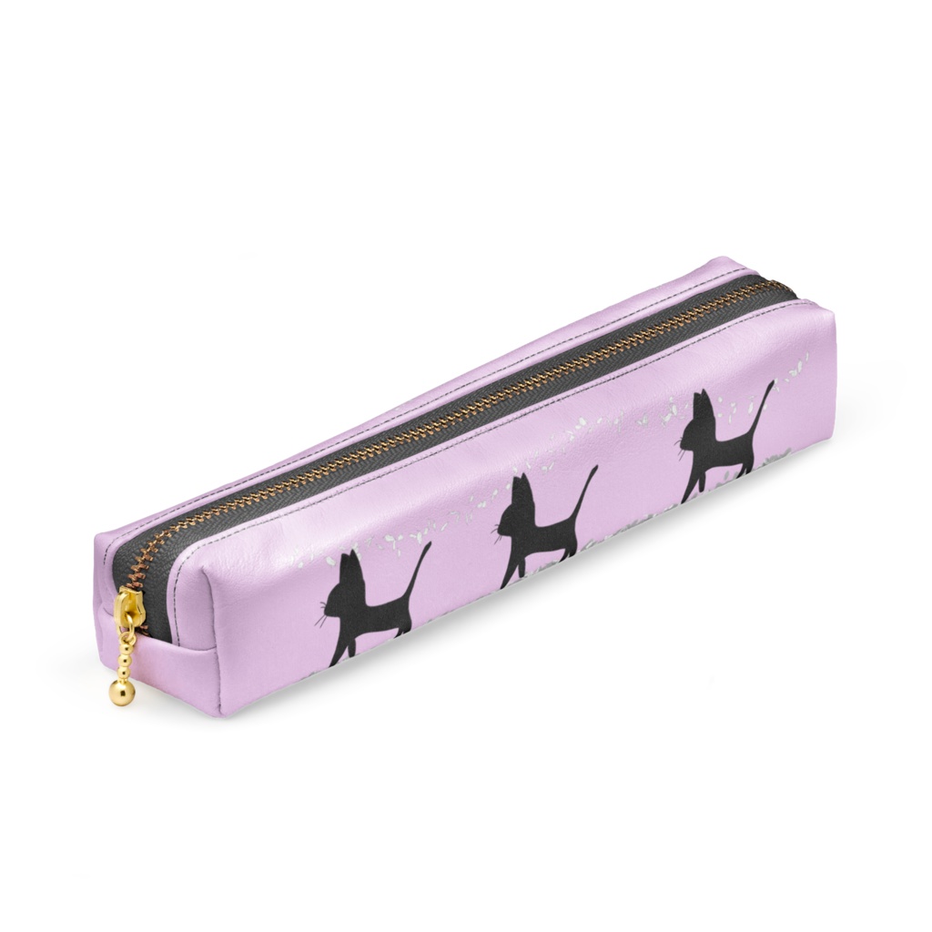 シルエットにゃんこ ペンケース