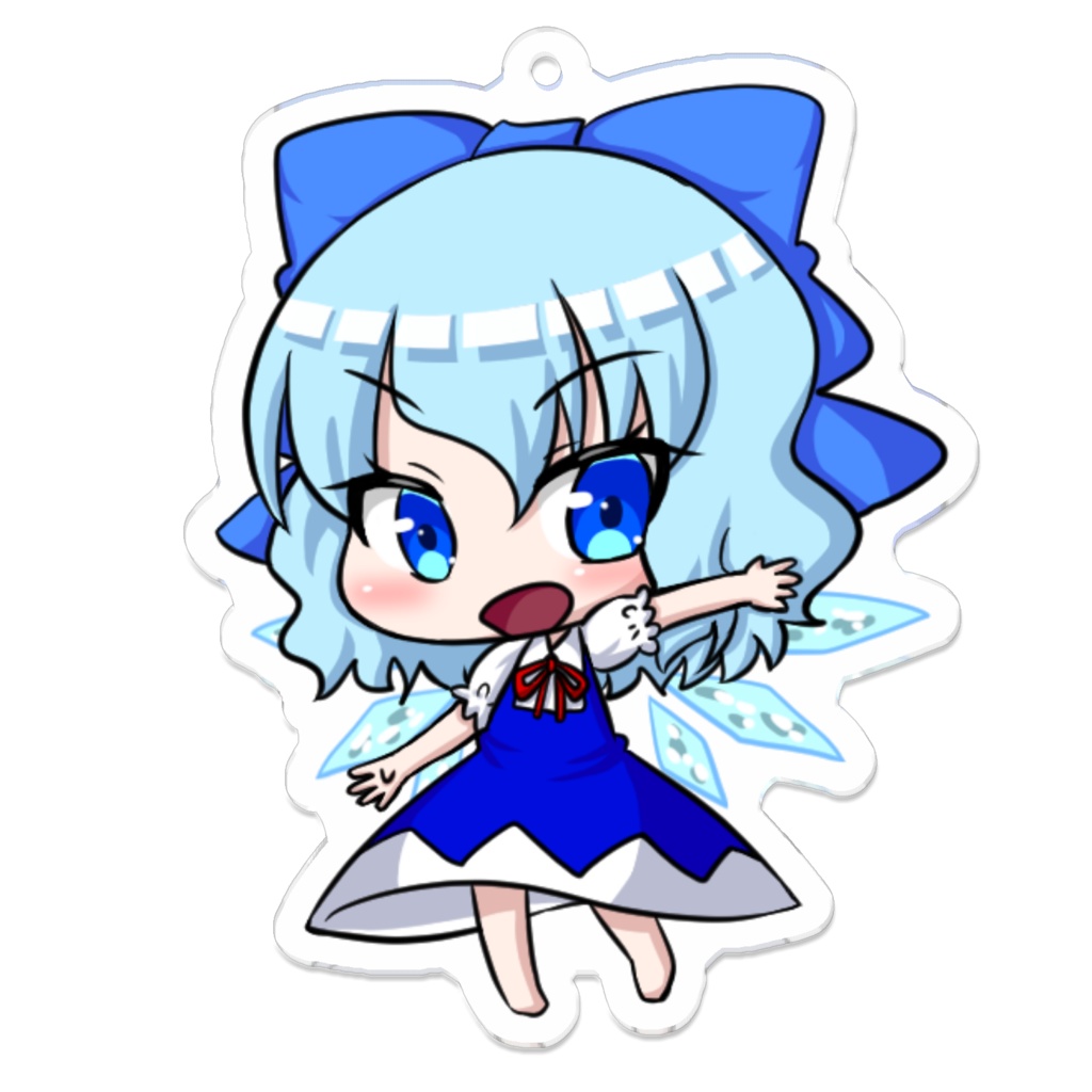 SDチルノのアクリルキーホルダー