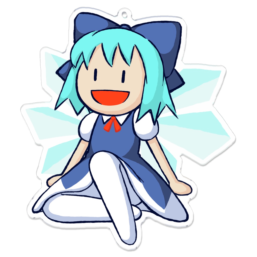 虹龍洞アビリティカード絵風チルノ アクリルキーホルダー