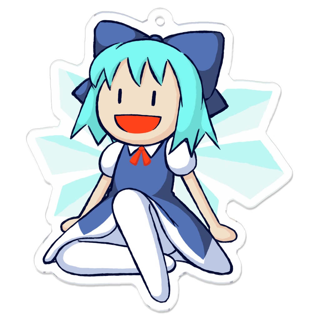 虹龍洞アビリティカード絵風チルノ アクリルキーホルダー