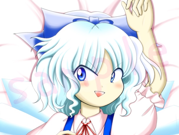 ZUN絵風チルノ抱き枕カバー(紅魔郷風)