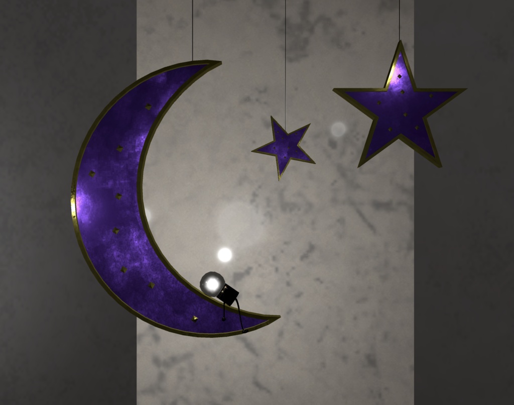 揺れ動く電球くん3種