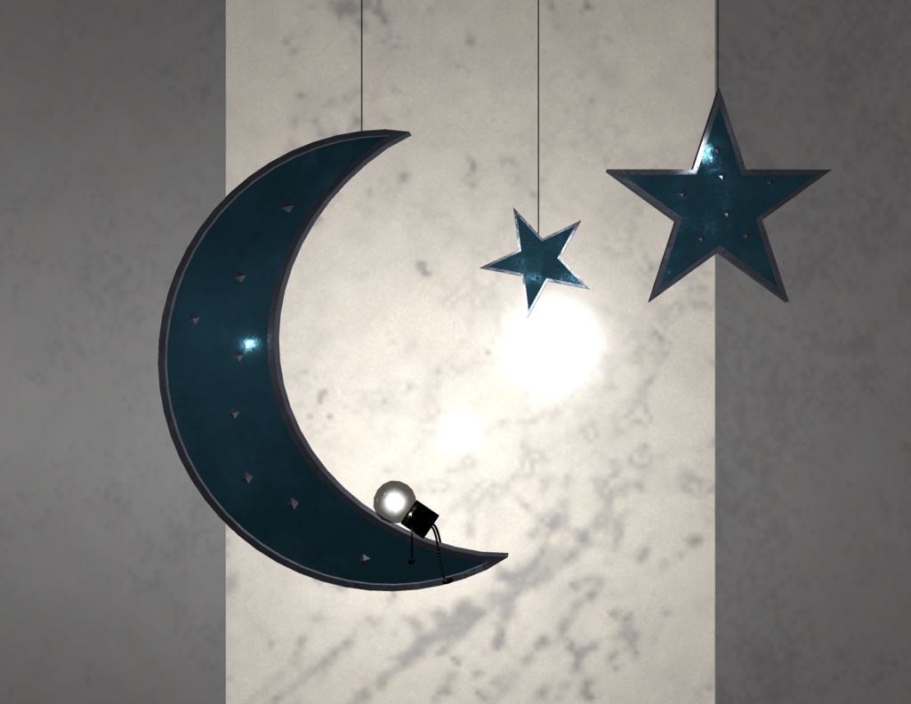 揺れ動く電球くん3種