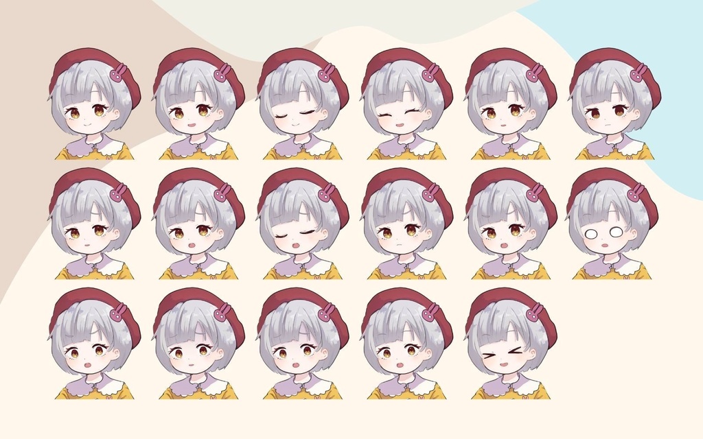 【表情17種】可愛い少女系・幼女系立ち絵