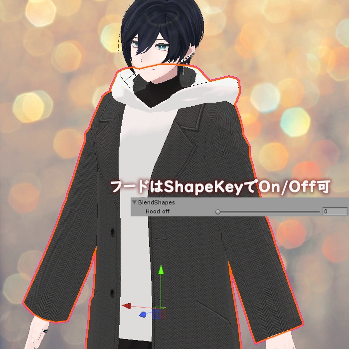 【碼希,杏里向け衣装】フード付きコート