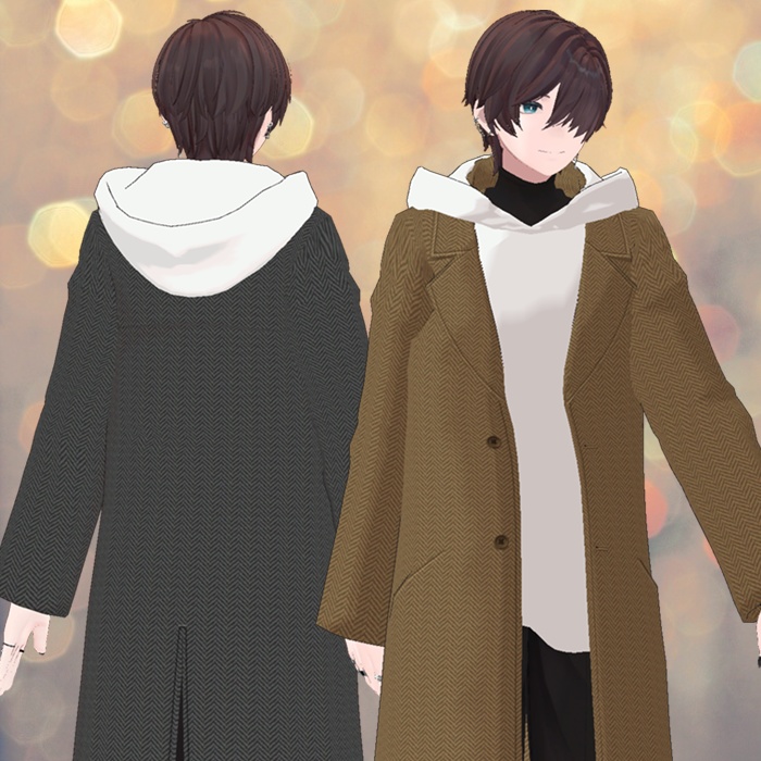 【碼希,杏里向け衣装】フード付きコート