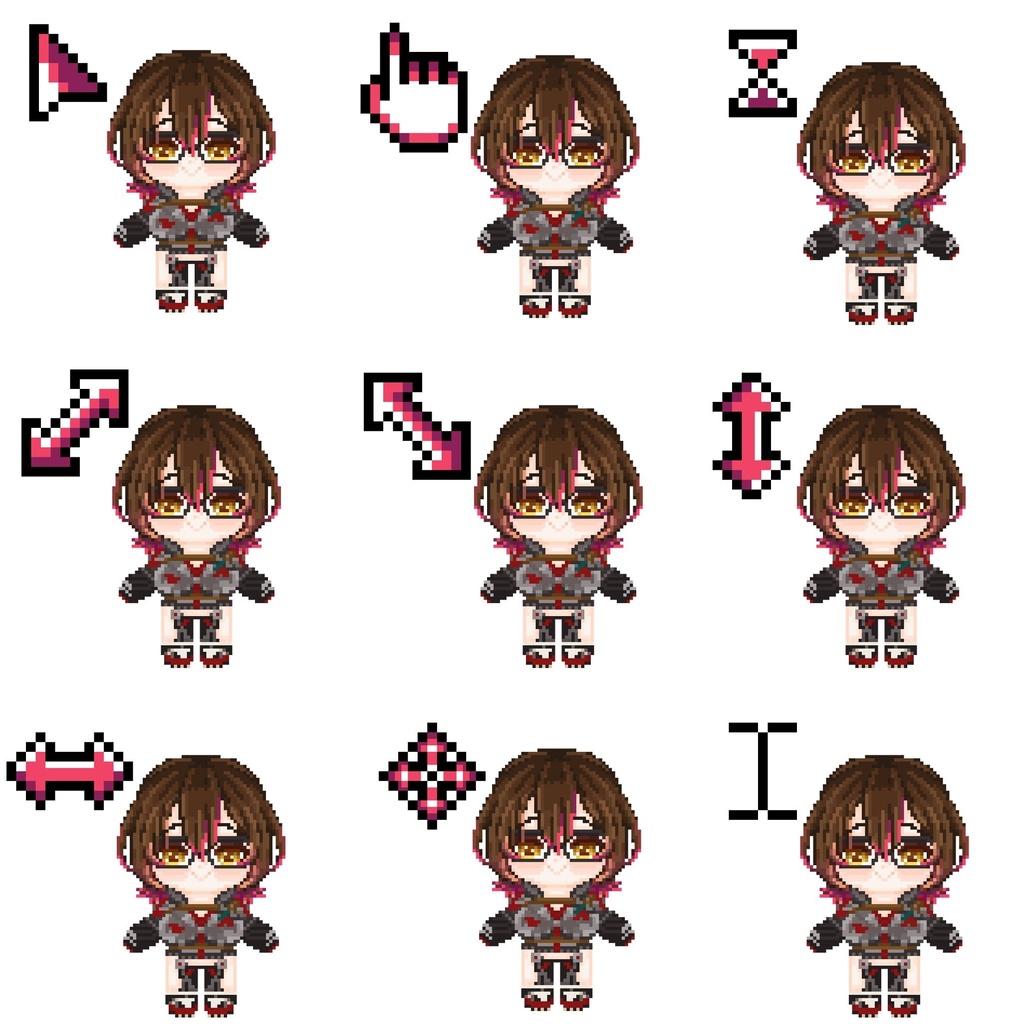 ホロライブ ロボ子さん マウスカーソル 非公式 Kkkmarkeit ケケケマーケイト Booth