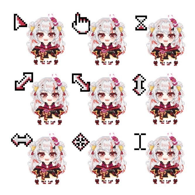 ホロライブ 百鬼あやめ マウスカーソル【非公式】