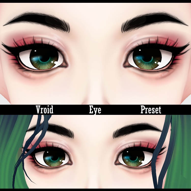 Vroid Eye Preset - Shape + Makeup