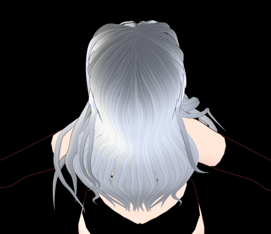 Vroid Girl - Long Hair Style Preset - Emma -