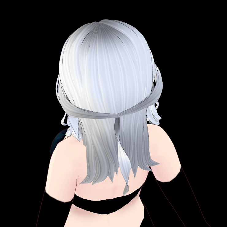 Vroid Girl - Long Hair Style Preset - Dana -