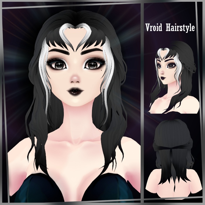 Vroid Girl - Long Hair Style Preset - Dana -