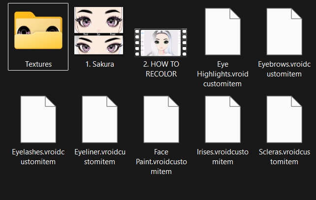 Vroid Eye Preset - Sakura -