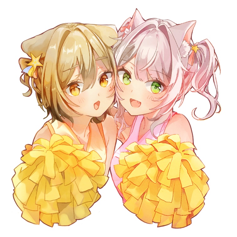 ソーダとエトの見守り☆アクリルクリップ