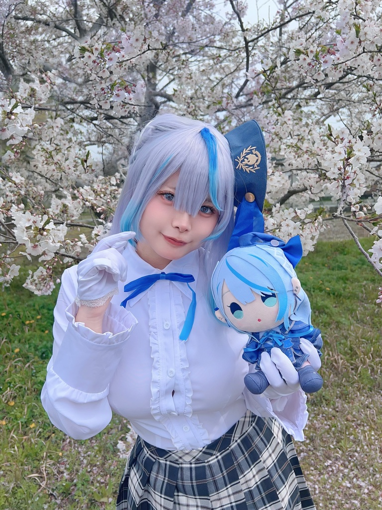 雨海ルカ お花見チェキ