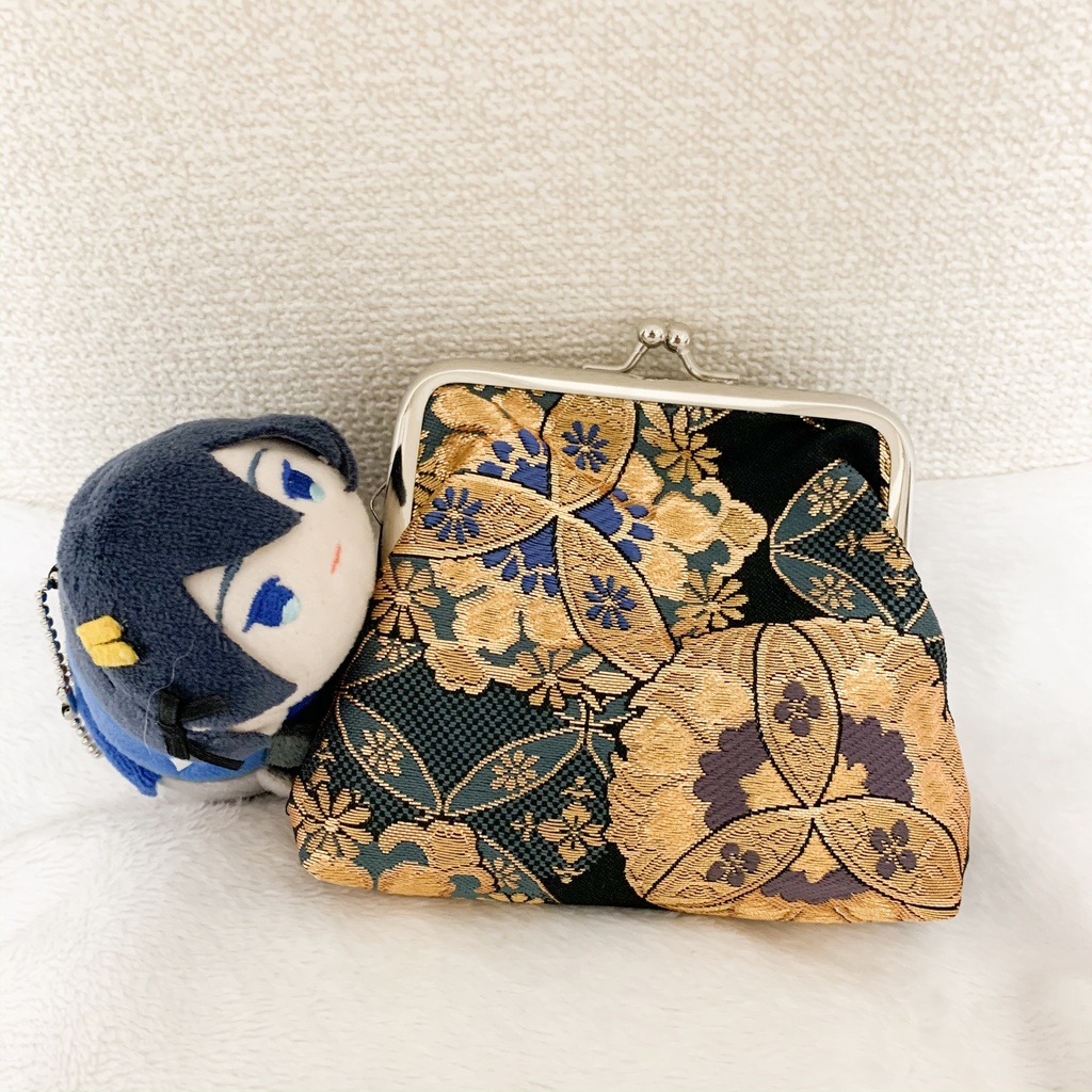 がま口ポーチ三日月