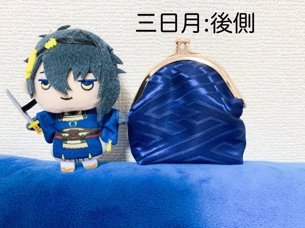 がま口小銭入れ 三日月/鶴丸