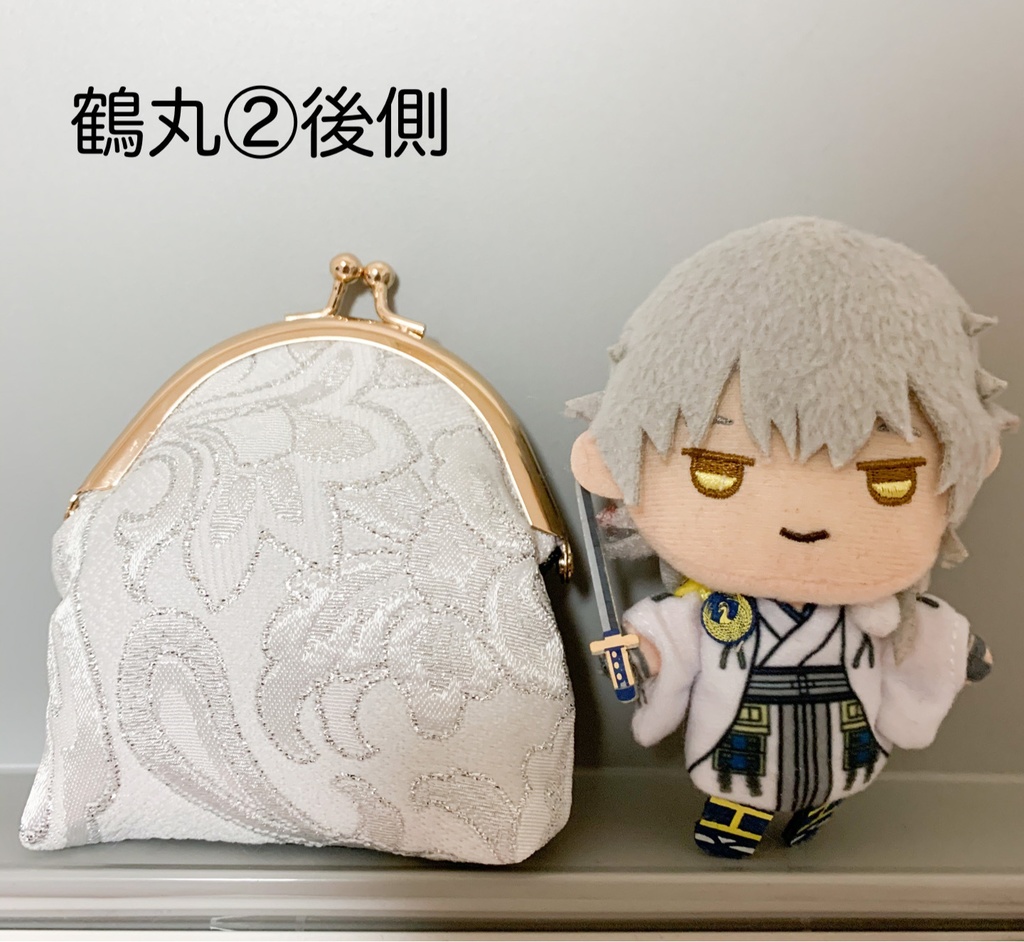 がま口小銭入れ 三日月/鶴丸