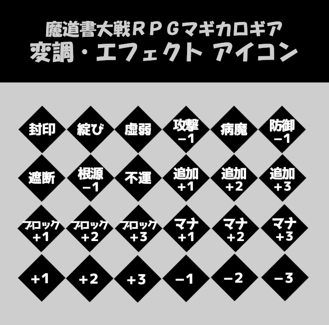 【マギカロギア】変調・エフェクト アイコン