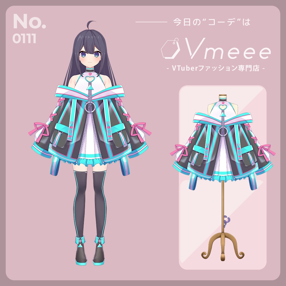 サイバーポップ Cyber pop【Vtuber Fashion Assets Vmeee No.111】