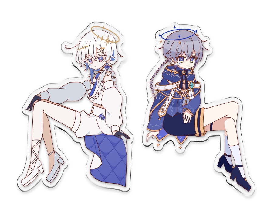 エト＆エコおすわりアクリルスタンド