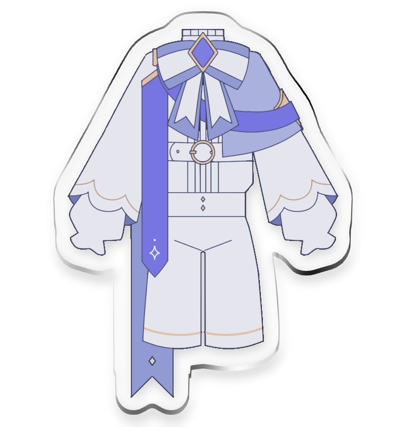 Écho冬服両面アクリルキーホルダー