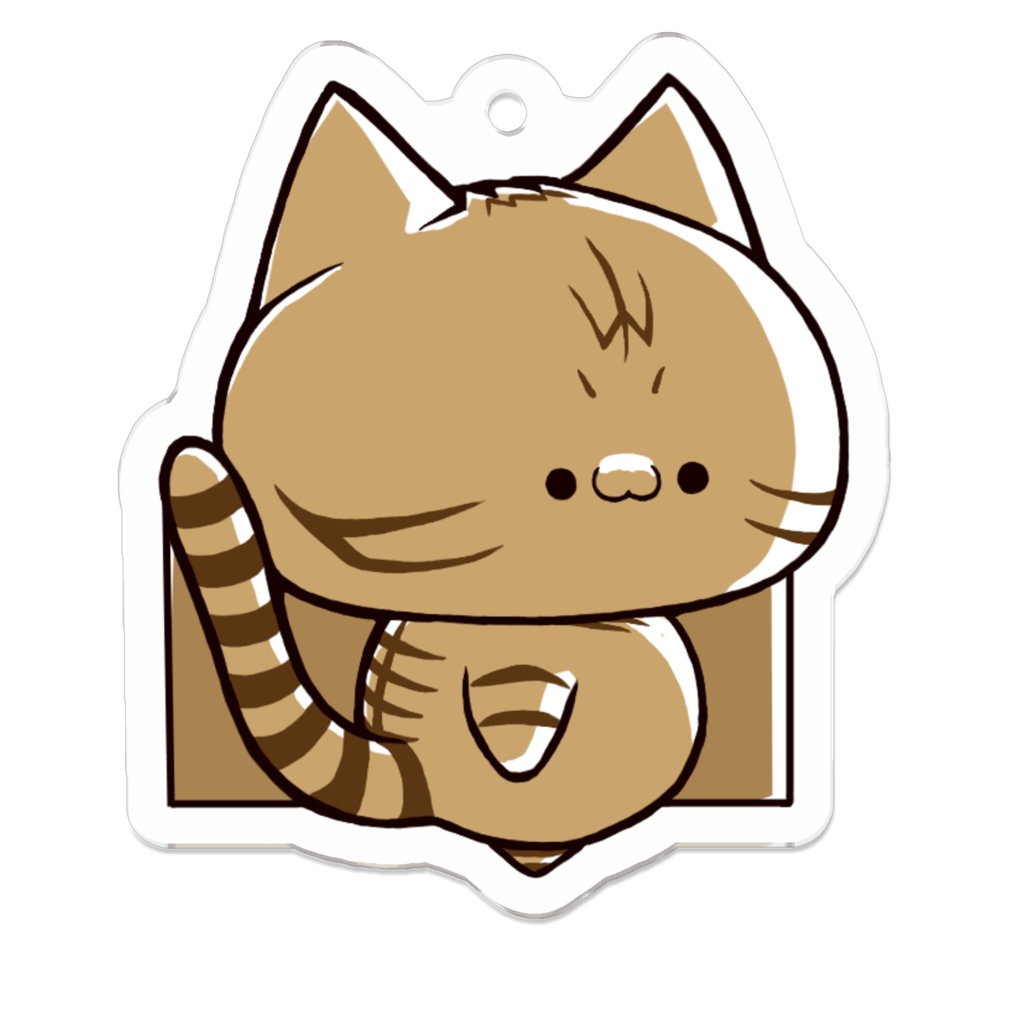 「わがはいは、たびねこである。」たびねこアクリルキーホルダーAタイプ