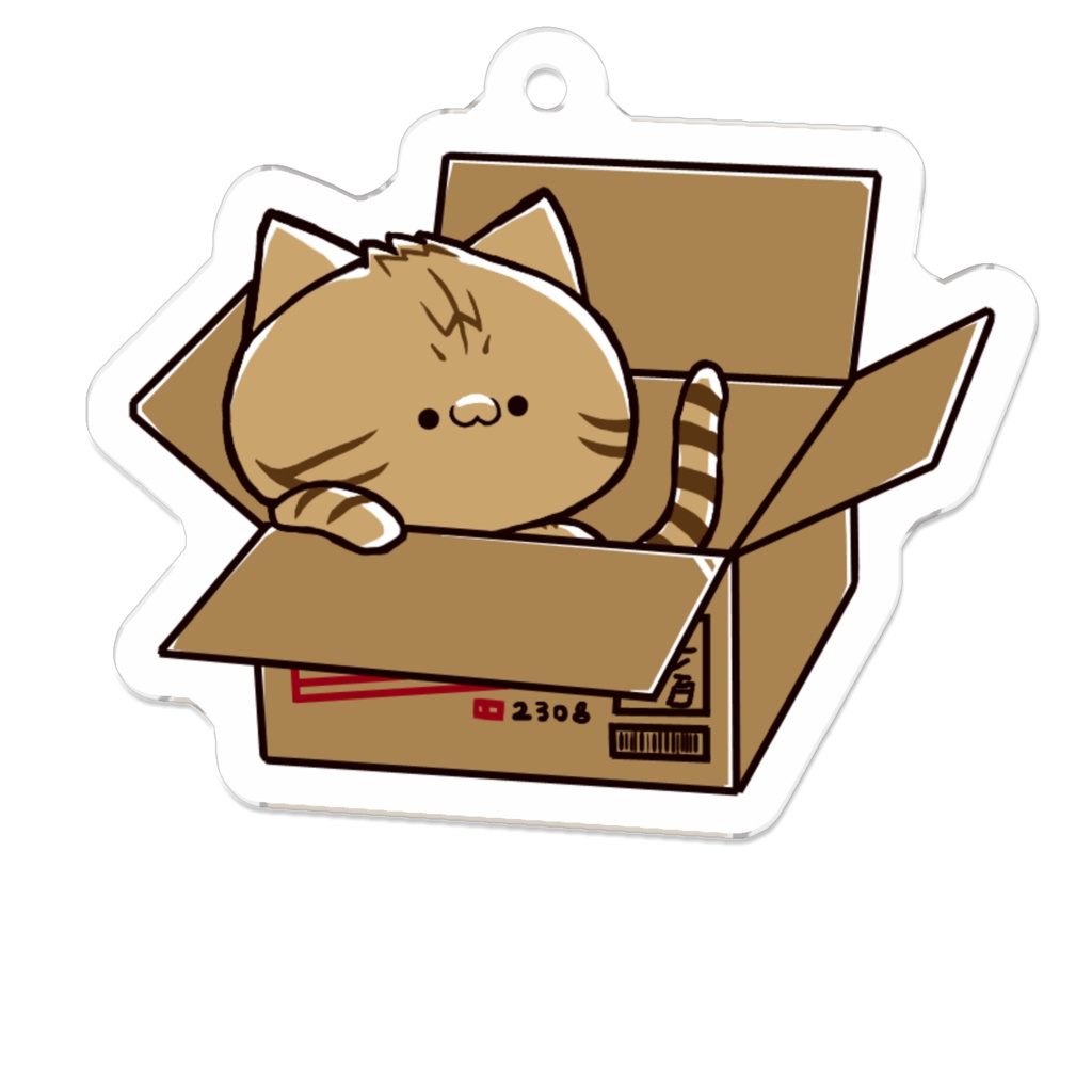 「わがはいは、たびねこである。」たびねこアクリルキーホルダーBタイプ