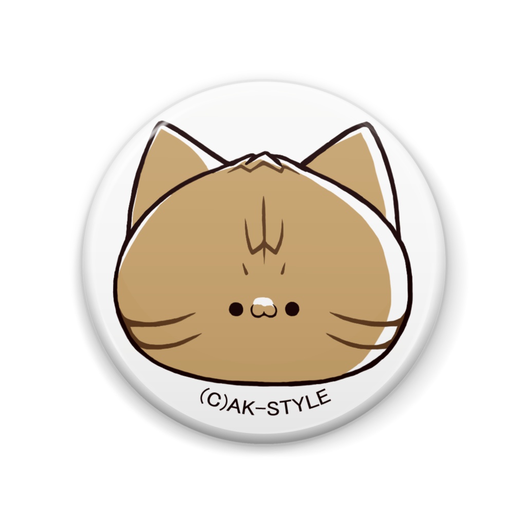 「わがはいは、たびねこである。」たびねこ缶バッジAタイプ