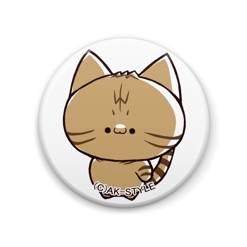 「わがはいは、たびねこである。」たびねこ缶バッジCタイプ