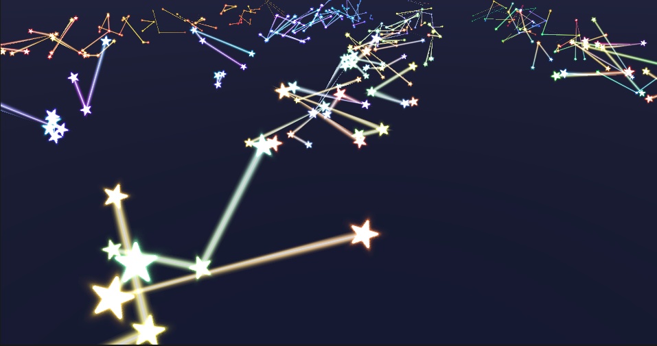 【無料】動かすと出る!星座風星パーティクル