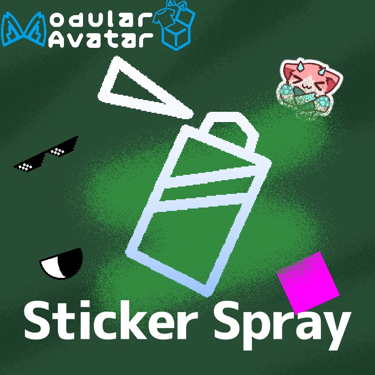 【VRChat アバターギミック】 StickerSpray