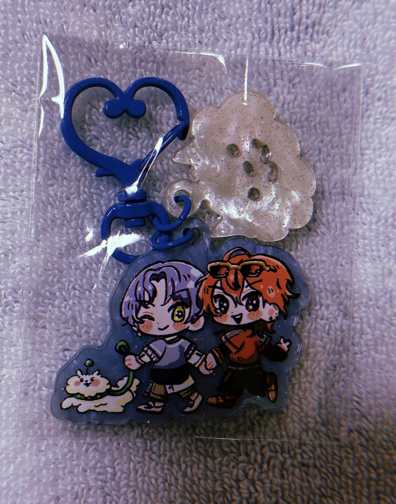 【チャーム有】お散歩アクリルキーホルダー