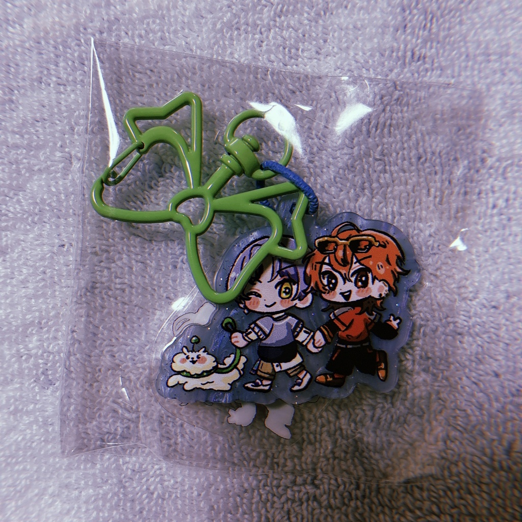 【チャーム無】お散歩アクリルキーホルダー