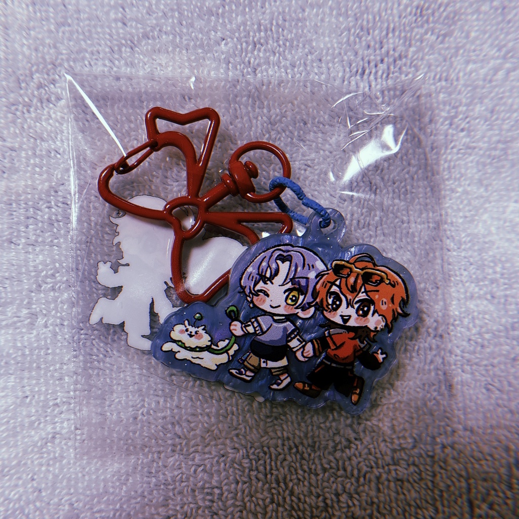 【チャーム無】お散歩アクリルキーホルダー
