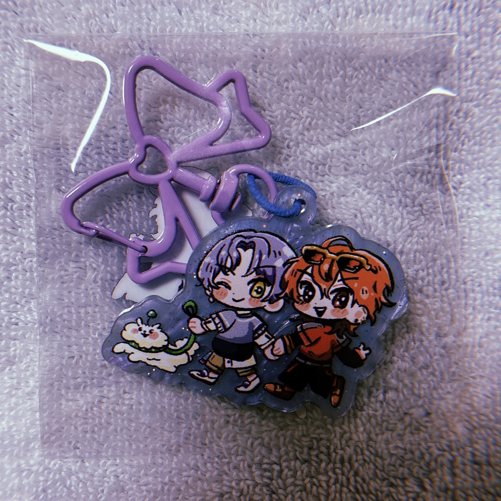 【チャーム無】お散歩アクリルキーホルダー