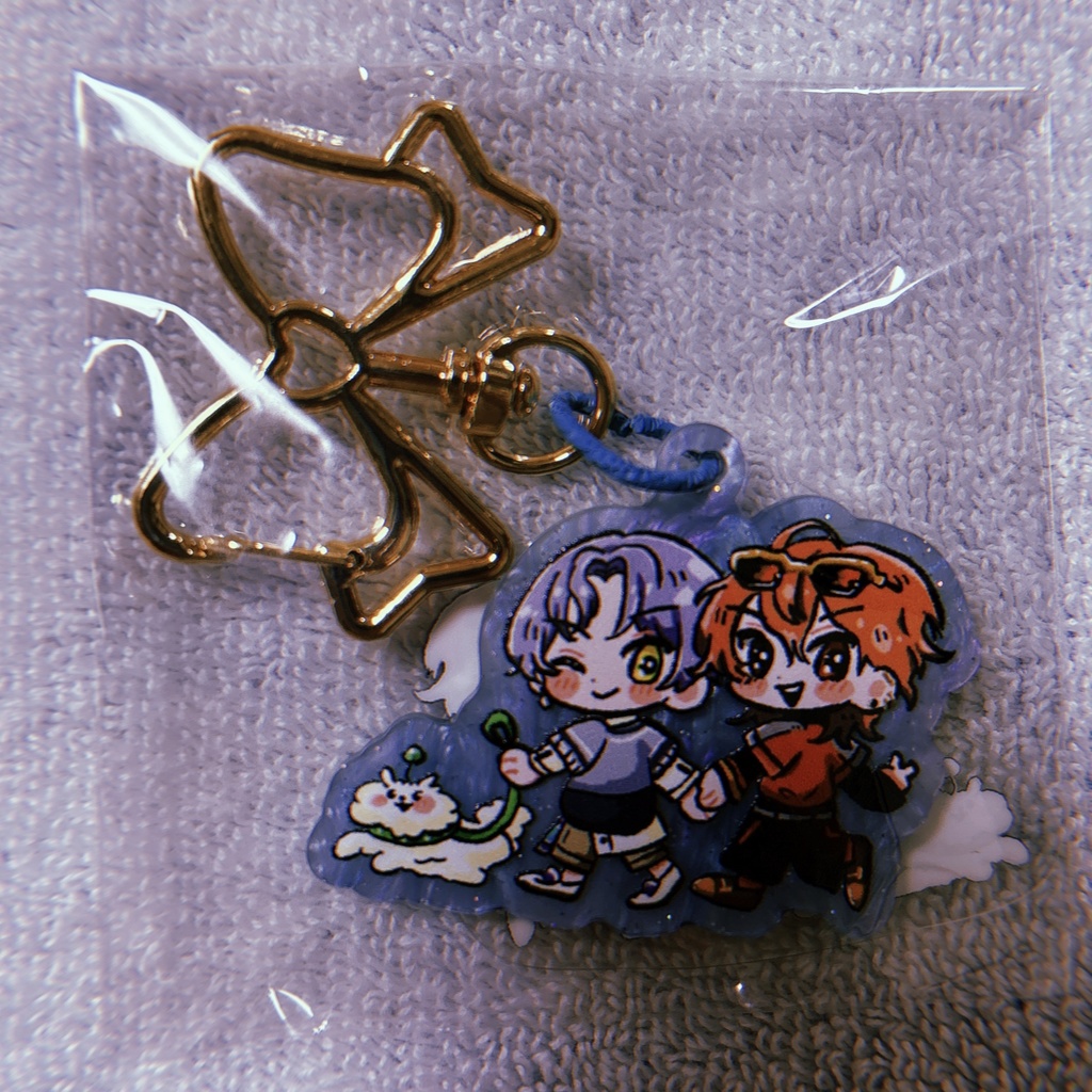 【チャーム無】お散歩アクリルキーホルダー