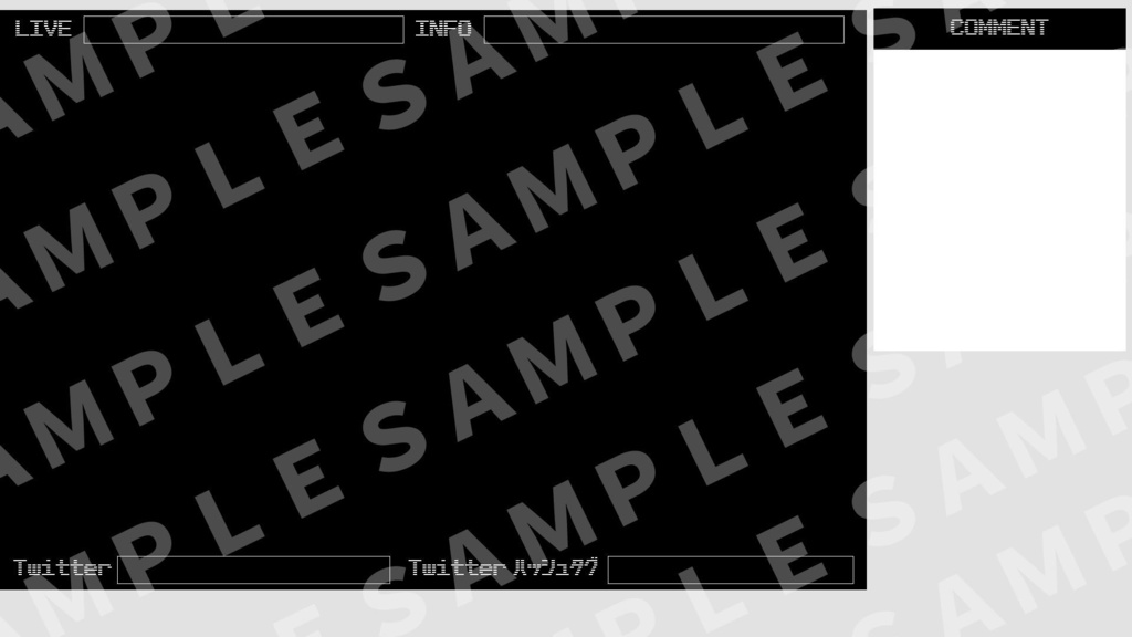 ゲーム配信画面 シンプル1