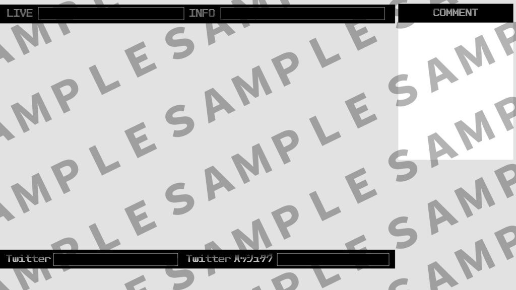 ゲーム配信画面 シンプル1