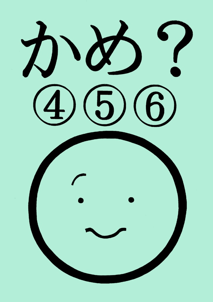 かめ？④⑤⑥