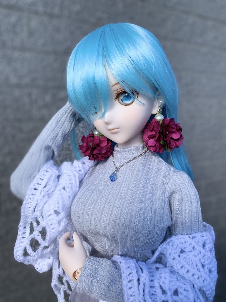 フラワーノンホールピアス