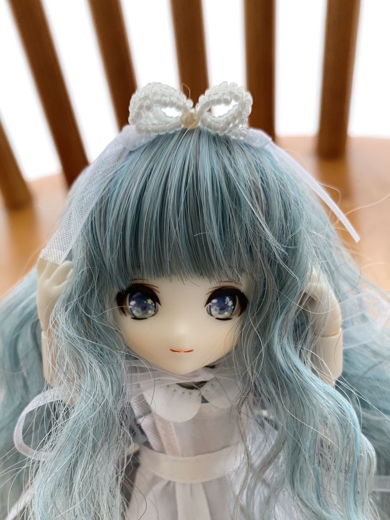 ビーズ編みリボン