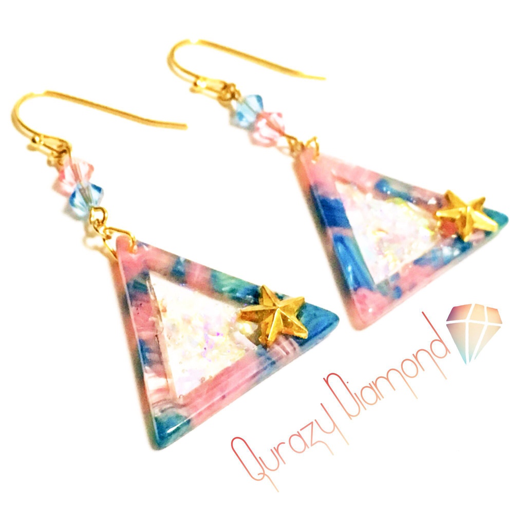 ◆SALE◆クレイジーダイヤモンドの耳飾り▽