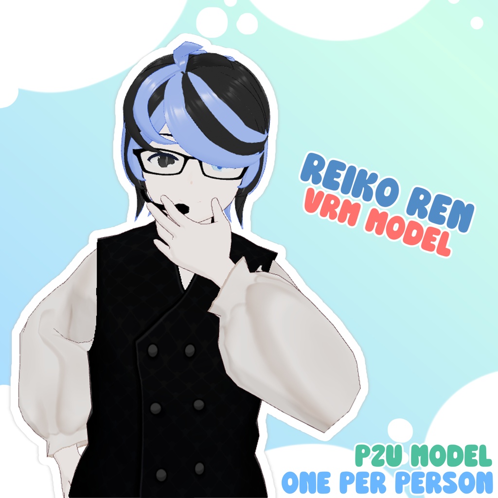 (レイレイ) Reiko Ren - 3D Model [ストリーミングまたは商業的なもののために]