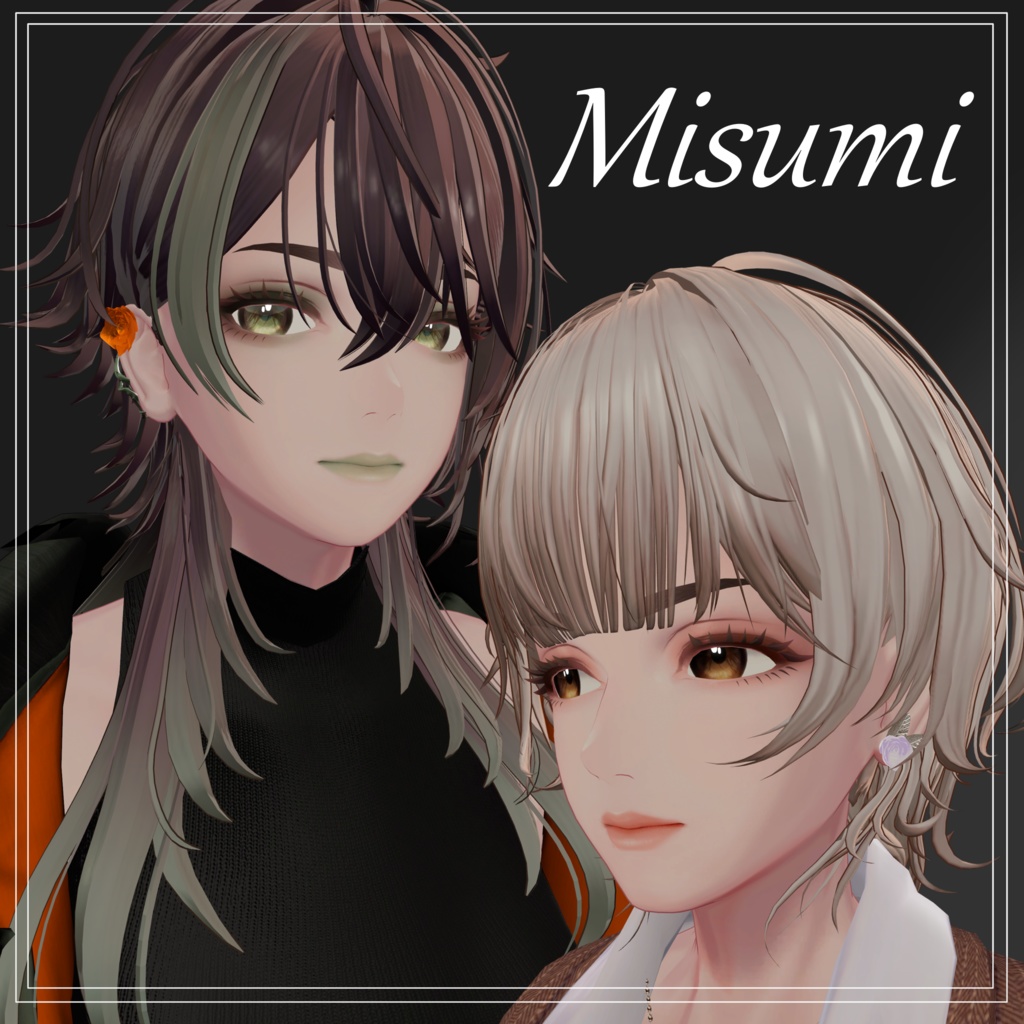 【深澄用】Endearing Rose Cuffs and Studs【他アバター用シェイプキー有】