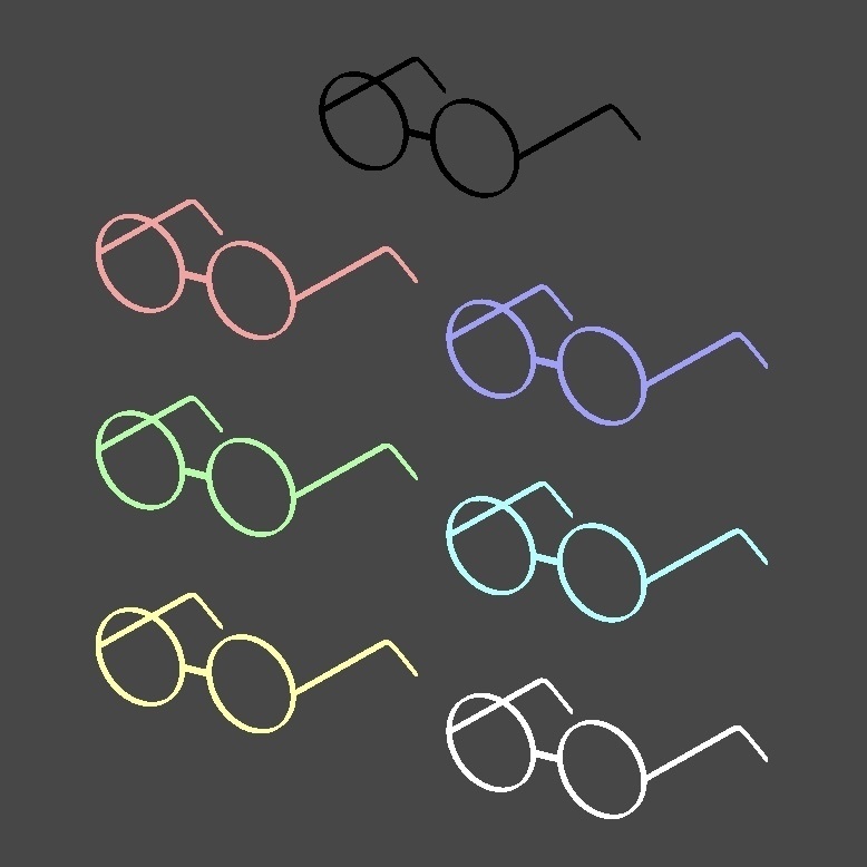 丸メガネ(丸眼鏡)