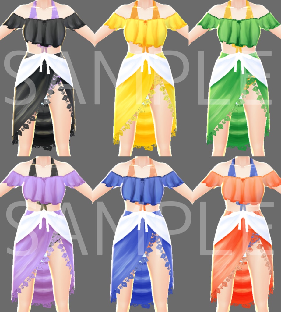 【Vroid】女子用水着 全7色